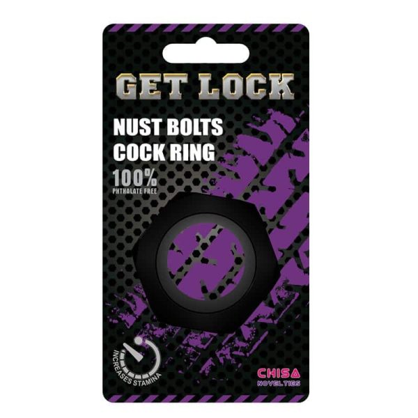 Nust Bolts Cock Ring-Black - Image 3