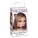 Penis Shaped Ball Gag Purple - Image 2