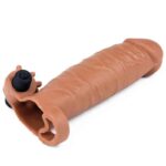 Penis Sleeve with Vibration Add 2 Pleasure X Tender Brown - Image 8