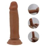 Quentin Dildo with Sliding Skin-Retractil 18.4 cm - Image 2