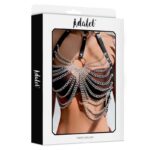 Samara Vegan Leather Chest Harness with Chain One size - Image 3