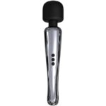 Silvery High-Tech Wand Super Powerful Wireless USB Chrome Silicone - Image 3