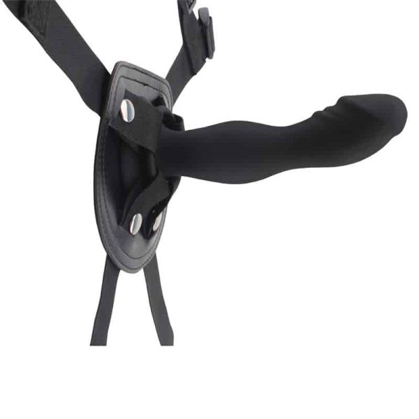 Strap-On with Dildo Rumpy Silicone Black - Image 3