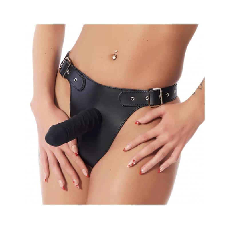 Strap-on-Harness-Adjustable-with-Dildo-17-cm Strap-on Harness Adjustable with Dildo 17 cm - Image 1