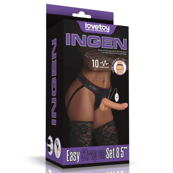 Strap-on with Vibrating Dildo and Remote Control 8.5 - Image 15
