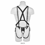 Two Cocks One Hole Hollow Strap-on Suspender 11 - Flesh - Image 5