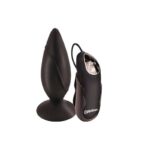 Vibrating Butt Plug with Remote Black
