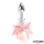 Anal Plug with Jewel and Pompon - Image 2