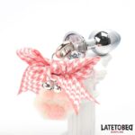 Anal Plug with Jewel and Pompon - Image 4