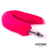 Anal plug with tail Hot Pink 40 cm - Image 2