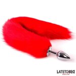 Anal plug with tail Red 40 cm - Image 2