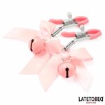Nipple Clamps with Bell and Black Bow - Image 2