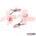 Nipple Clamps with Bell and Black Bow - Image 4