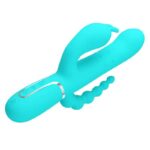 Cammy Tripple Rabbit Vibrator with Beads Turquoise - Image 4