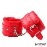 Furry Ankle Cuff Red - Image 2