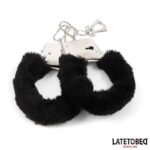 Furry Metal Cuff Black