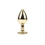 Metal Anal Plug with Jewel Size M - Image 2