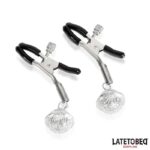 Nipple Clamps with Bell Silver and Black