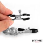 Nipple Clamps with Bell Silver and Black - Image 3