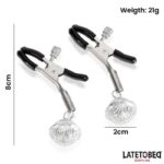 Nipple Clamps with Bell Silver and Black - Image 4