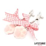 Nipple Clamps with Kitty Paw Pompon - Image 2