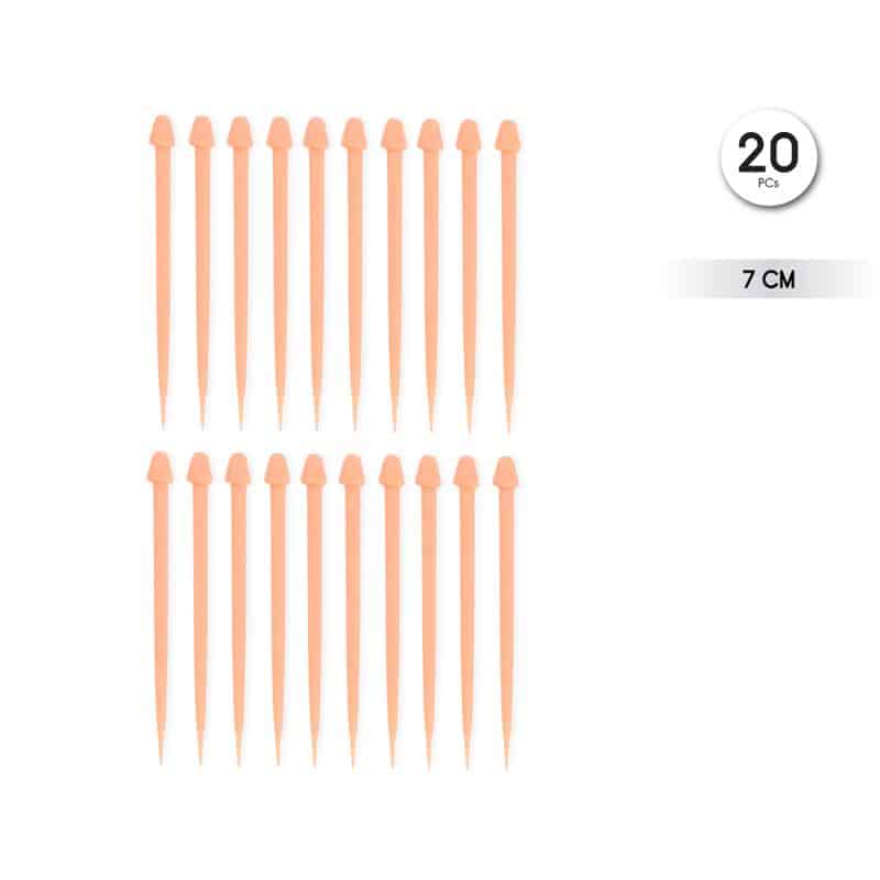 Penis-shaped-skewers-20-units Penis-shaped skewers 20 units - Image 1