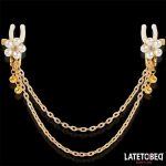 Rearl nipple clamps with Chain - Image 2