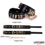 SLAVE Ankle cuff with Golden Chain - Image 10