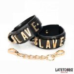 SLAVE Handcuff with Golden Chain - Image 6