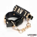 SLAVE Handcuff with Golden Chain - Image 8