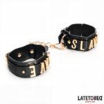 SLAVE Handcuff with Golden Chain - Image 9