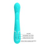 Shania Tripple Rabbit Vibrator Turquoise - Image 8