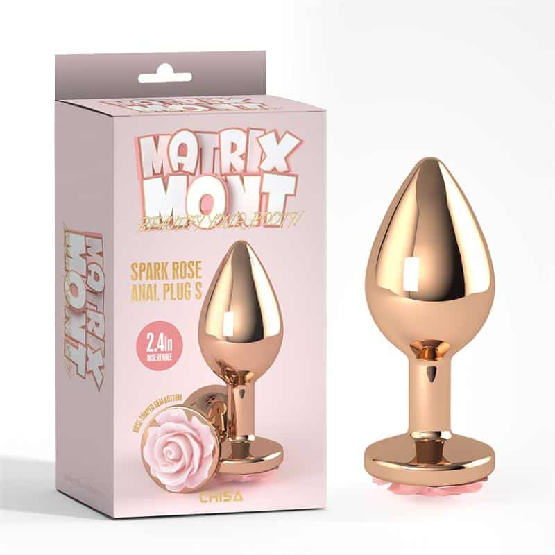 Spark-Rose-Jewel-Anal-Plug-Size-S Spark Rose Jewel Anal Plug Size S - Image 1