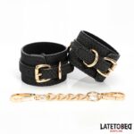 Weaving patterns ankle cuff Golden Chain - Image 5