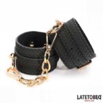 Weaving patterns ankle cuff Golden Chain - Image 8