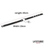 choker with cat ear hoop and bell - Image 7