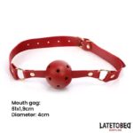 7 pcs Bondage Set with Carry bag Red - Image 2