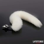 Anal plug with tail White 40 cm - Image 3