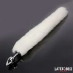 Anal plug with tail White 40 cm - Image 8