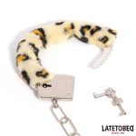 Furry Metal Cuff Animal Print Leopard - Image 11