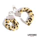 Furry Metal Cuff Animal Print Leopard - Image 8