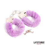 Furry Metal Cuff Purple - Image 5