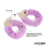 Furry Metal Cuff Purple - Image 10