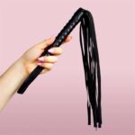 Leather Flogger 45 cm Black - Image 2