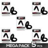 Pack 5 Solid Silicone Double Penis Ring 2.5-3 cm by BEAST RINGS