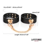 8 Piece Leather Bondage Kit with Storage Case - Image 9