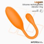 Logan Vibrating Egg with App Unibody Silicone Orange - Image 3