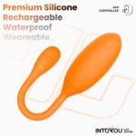 Logan Vibrating Egg with App Unibody Silicone Orange - Image 4