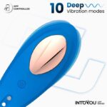 Panty Vibrator with App Silicone Blue - Image 4