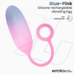 Vibrating Egg Double Layer Silicone with APP Blue/Pink - Image 3